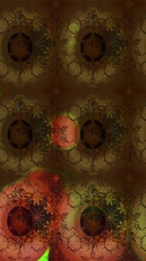 Küçük çiçekteki sevimli çiçek deseni. Kahverengi renkte yaz çiçekleri. Raster deseni. Raster illüstrasyonu.