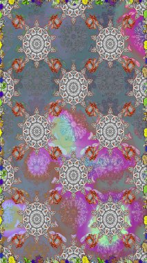 Raster illüstrasyonu. Klasik tropikal doğal elementlerin suluboya seti. Egzotik çiçekler, gri ve nötr renkler üzerine botanik parlak klasik doğa.