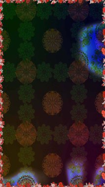 Raster suluboya çiçek deseni, narin çiçekler, gri ve kahverengi çiçekler, tebrik kartı şablonu. Raster Güzel kumaş deseni.