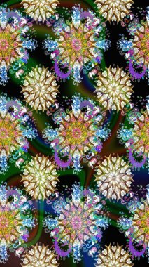 Klasik çiçek desenli. Paketleme, tekstil, duvar kâğıdı için çiçek eskizi. Yumuşak fayans. Raster 'ın taze dokusu. Yumuşak pamuk tasarımı.