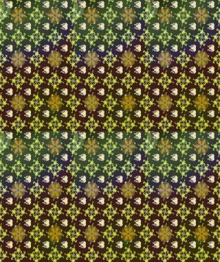 Tekstil, kumaş, kapaklar, duvar kağıtları, baskı, naylon, yapıştırma, örgü, dekupaj için çiçeksiz arkaplan. Küçük yeşil ve kahverengi çiçeklerle oldukça kaliteli besin torbası deseni.