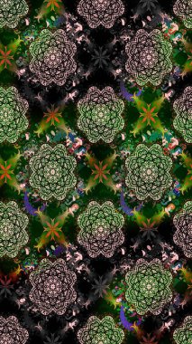 Çiçekli karalama şeklinde Raster çiçek deseni. Yumuşak, bahar çiçekli arka plan. Siyah renkte çiçekler.