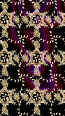 Güzel kumaş deseni. Düz Çiçek Elementleri Tasarımı. Renkli Bahar Teması eskiz kalıbı. Raster illüstrasyonunda çiçek deseni çizimi.