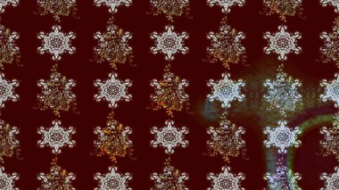 Kahverengi renkler ve parlak çiçekler üzerine soyut çizim deseni. Çiçeksel elementlerle süslenmiş zarif raster dokusu. Küçük çiçekte şirin bir çiçek deseni var..