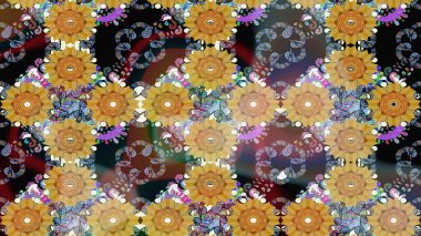 Karalama çiçekleri çizim kalıbı. Sanat, çiçeklere ilham verir ve arka plan bırakır. Kahverengi el çizimi. Raster deseni.