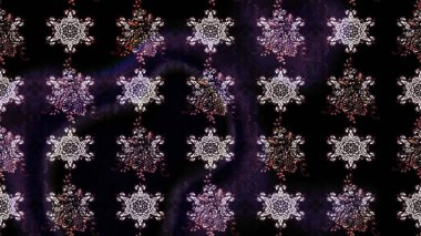 Raster illüstrasyonundaki çiçek desenli çizim. Siyah renkte çiçekler.