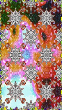 Küçük çiçekli basit, dikişsiz desen. Moda baskısı, albüm, ambalaj kağıdı ve duvar kağıdı için zarif dekoratif süslemeler. Gri ve nötr renklerde şirin çiçekler. Raster illüstrasyonu.