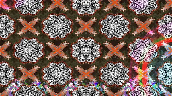 Raster düz çiçek çizim deseni. Hediye ambalaj kağıdı, tebrik kartları, posterler ve pankart tasarımı. Gri renkli çiçekler.