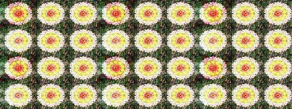 Güzel kumaş deseni. Düz Çiçek Elementleri Tasarımı. Renkli Bahar Teması eskiz kalıbı. Raster illüstrasyonunda çiçek deseni çizimi.