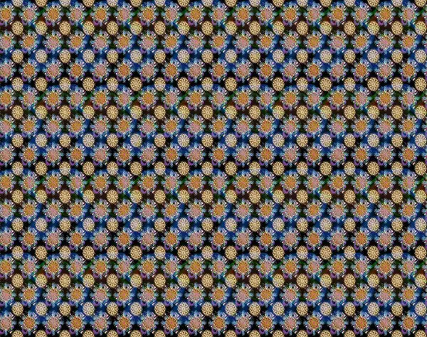 Mavi renkte çiçek desenli çizim, el yapımı papatyalar, papatyalar. Tekrar eden çiçek arkaplanı, zarif mavi çiçek duvar kağıdı.