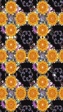 Gri renkli, zarif çiçek buketli suluboya. Renkli Bahar Teması eskiz kalıbı. Düz Çiçek Elementleri Tasarımı. Raster illüstrasyonu.