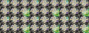 Tekstil, kumaş, ambalaj, hatıra defteri için hoş bir çiçek arkaplanı. Elle çizilmiş çiçek desenli Raster çizimi. Gri arka planda. Çocuksu tasarım.