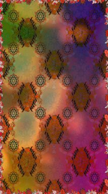 Beautiful fabric pattern. Raster illustration. Cute seamless floral print with spring flowers.