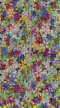 Yumuşak fayans. Klasik çiçek desenli. Yumuşak pamuk tasarımı. Raster 'ın taze dokusu. Paketleme, tekstil, duvar kağıdı için kusursuz çiçek arkaplanı.