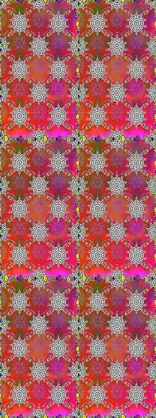 Sevimli çiçekli, desenli, gri ve kırmızı renklerde renksiz bir desen. Elle çizilmiş çiçek deseni (fayans). Tekstil için suluboya desensiz.