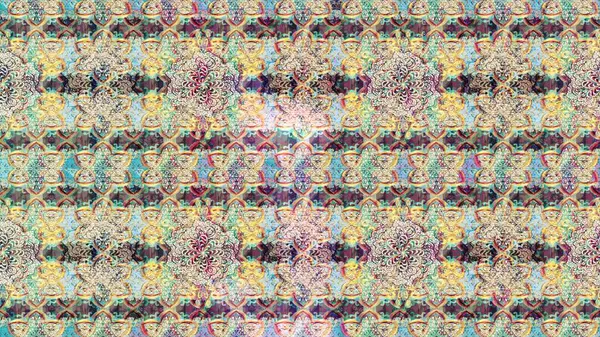 Sketch Floral Pattern in Raster illustration. Fancy fabric pattern. Colour Spring Theme sketch pattern Background. Flat Flower Elements Design.