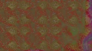 Renkli unsurlarla hareketli arka plan görüntüleri. Çiçekler. Eski model. Bayrak tarzı. Video kaydı. Şablon. Döngü. Kusursuz.. 