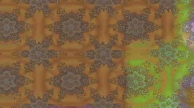 Renkli unsurlarla hareketli arka plan görüntüleri. Çiçekler. Eski model. Bayrak tarzı. Video kaydı. Şablon. Döngü. Kusursuz.. 