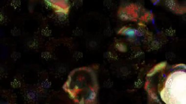 Renkli unsurlarla hareketli arka plan görüntüleri. Çiçekler. Eski model. Bayrak tarzı. Video kaydı. Şablon. Döngü. Kusursuz.. 