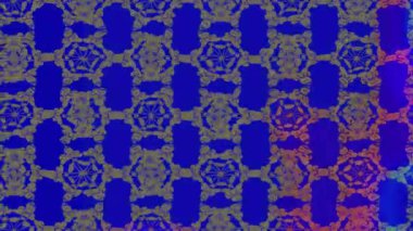 Renkli unsurlarla hareketli arka plan görüntüleri. Çiçekler. Eski model. Bayrak tarzı. Video kaydı. Şablon. Döngü. Kusursuz.. 