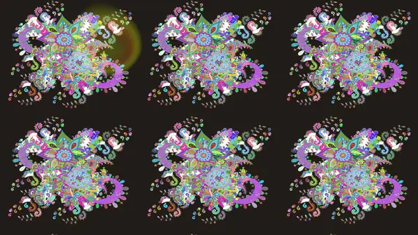 Küçük gri çiçekli oldukça eski bir besin torbası deseni. Millefleur 'lar. Tekstil, kumaş, kapaklar, duvar kağıtları, baskı, paket, koleksiyon defteri, örgü, dekupaj için çiçek arkaplanı..