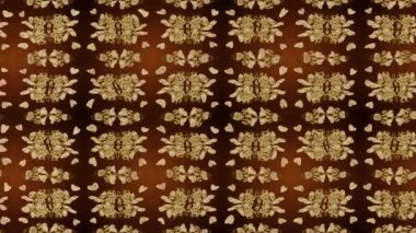 Renkli unsurlarla hareketli arka plan görüntüleri. Çiçekler. Eski model. Bayrak tarzı. Video kaydı. Şablon. Döngü. Kusursuz.. 