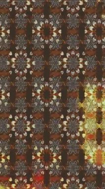 Renkli unsurlarla hareketli arka plan görüntüleri. Çiçekler. Eski model. Bayrak tarzı. Video kaydı. Şablon. Döngü. Kusursuz.. 