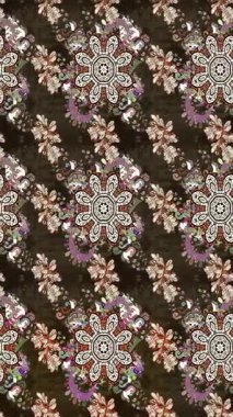 Renkli unsurlarla hareketli arka plan görüntüleri. Çiçekler. Eski model. Bayrak tarzı. Video kaydı. Şablon. Döngü. Kusursuz.. 