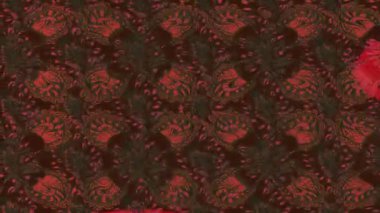 Renkli unsurlarla hareketli arka plan görüntüleri. Çiçekler. Eski model. Bayrak tarzı. Video kaydı. Şablon. Döngü. Kusursuz.. 