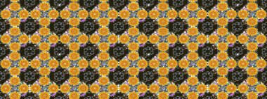 Kahverengi renkli çiçekler. Çiçekli eskiz çizimi. Düz Çiçek Elementleri Tasarımı. Renkli Yaz Teması çizim şablonu.