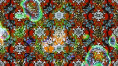 Sketch Colour Spring Theme eskiz kalıbı. Düz Çiçek Elementleri Tasarımı. Kahverengi renkli çiçekler. Sevimli çiçek raster deseni.