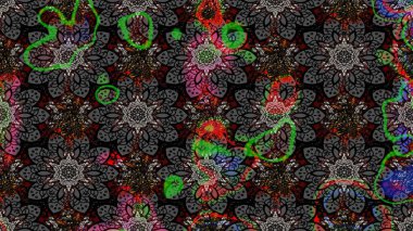 Yumuşak, bahar çiçekleri siyah renklerde. Çiçekli yumuşak bir eskiz şekli. Raster çiçekleri klasik tarzda çizilmiş. Raster illüstrasyonu.