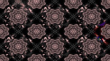 Sevimli çiçek raster deseni. Renkli Bahar Teması eskiz kalıbı. Düz Çiçek Elementleri Tasarımı. Siyah renkte çiçekler.