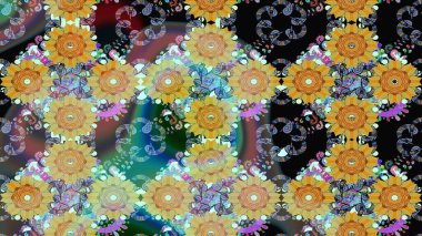 Yatak çarşafları, ceket, paket tasarımı, kumaş ve moda kavramları için tekstil baskısı. Eskiz modeli etnik tasarım. Çiçekleri, deniz kabukları, mandalaları ve suluboya efektleri olan deniz altyapısı.