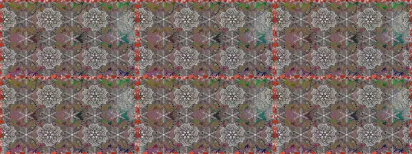 Raster. Tomurcukları çiçek olan sevimli bir çiçek deseni. Kumaş, tekstil, duvar kağıdı baskısı için. Kusursuz bir geçmişi var. Eski usul. Raster illüstrasyonu.