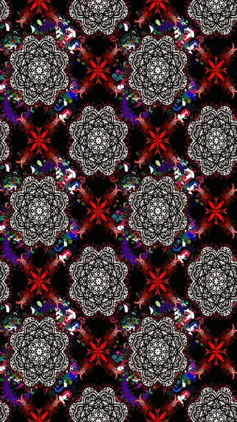 Raster illüstrasyonundaki çiçek desenli çizim. Siyah renkli çiçekler. Düz Çiçek Elementleri Tasarımı. Renkli Yaz Teması çizim şablonu.