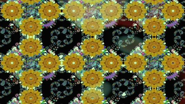 Raster Henna dövme stili. Tekstil, tebrik kartı, boyama kitabı, telefon kılıfı baskısı için kullanılabilir. Etnik Mandala süsü. Hint çiçekli desenli şal desenli..