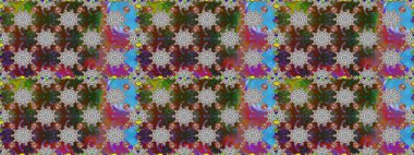 Floral sweet seamless background for textile, fabric, covers, wallpapers, print, wrap, scrapbooking, quilting, decoupage. Pretty vintage feedsack pattern in small brown and gray flowers.