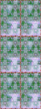 Kusursuz süs izi. Sınır Kızılderili çiçekli paisley patten. Raster Henna tarzı. Tebrik kartı geçmişi, boyama kitabı, arkaplan ve tekstil için kullanılabilir. Etnik Mandala havlusu.