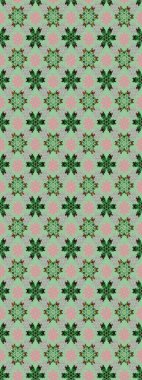 Çiçekli karalama şeklinde Raster çiçek deseni. Tarafsız ve gri renklerde bahar çiçekleri. Raster illüstrasyonu.