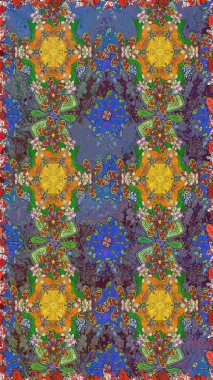 Raster güzel kumaş deseni. Soyut zerafet çiçek arka plan ile seamless modeli.