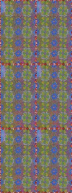 Patlayan çiçekler soyut olarak yerleştirilmiş. Gri renklerde bahar çiçekleri. Raster illüstrasyonu. Raster deseni.