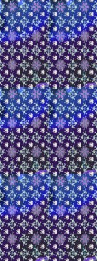 Yumuşak, yaz çiçekli arka plan. Çiçekli karalama şeklinde Raster çiçek deseni. Mor ve mavi renkte çiçekler.