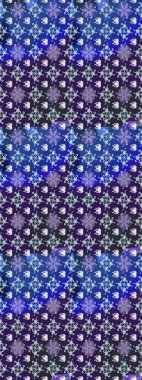 Yumuşak, yaz çiçekli arka plan. Çiçekli karalama şeklinde Raster çiçek deseni. Mor ve mavi renkte çiçekler.