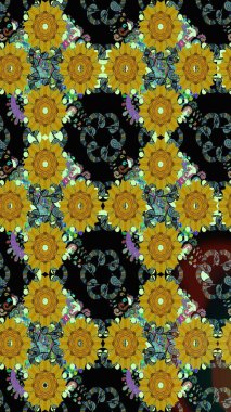 Tebrik kartı geçmişi, boyama kitabı, arkaplan ve tekstil için kullanılabilir. Taslak süsleme izi. Raster Henna tarzı. Etnik Mandala havlusu. Sınır Hindistan çiçek desenli paisley patentli.