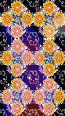 Tekstil, kumaş, kapaklar, duvar kağıtları, baskı, naylon, koleksiyon defteri, örgü, dekupaj için güzel bir eskiz. Küçük siyah çiçeklerle oldukça eski bir besin torbası deseni.