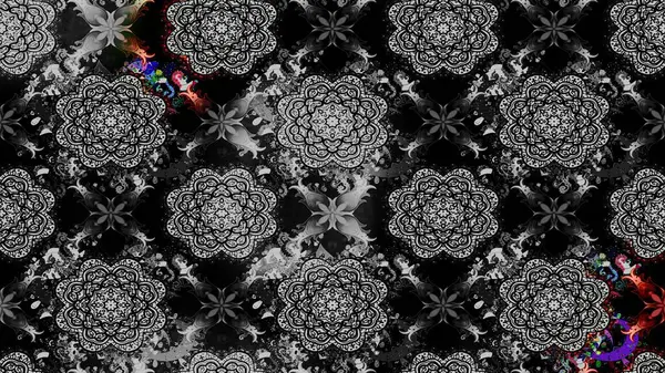 Sabıka fotoğraflarında, bebek kıyafetlerinde, duvar kâğıtlarında, paket kutularında falan kullanılabilir. Zarif, parlak ve eskiz gri çiçek desenli.