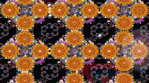 Raster. Güzel suluboya çiçekler, parlak resimler ilham verici çiçek desenli eskiz arka planı..