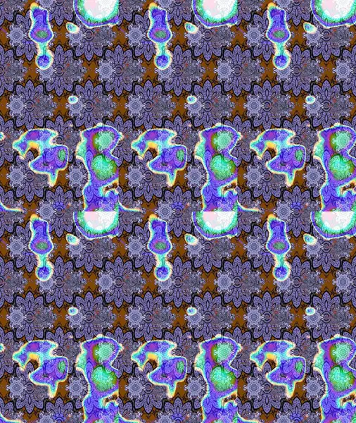 Raster illüstrasyonu. Yumuşak, mor renkte bahar çiçekleri. Yaprak ve çiçeklerin suluboya resmi, menekşe renkleri üzerine çizim şekli.