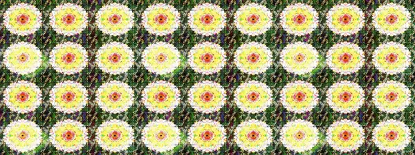 Raster illüstrasyonu. Şatafatlı bahar bahçesi dokusu. Çiçek deseni. Çiçek çizimi arkaplanı.